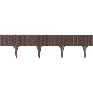 Beetumrandung PROSPERPLAST Garden border R222 Beeteinfassungen Gr. L/H: 390 cm x 18,65 cm, braun (dunkelbraun) Rasen- Beetbegrenzung Länge 390 cm, dunkelbraun
