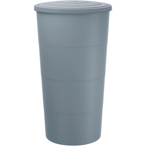 Regentonne PROSPERPLAST Smooth Regentonnen grau Regentonnen ØxH: 60x106,6 cm, mit Deckel