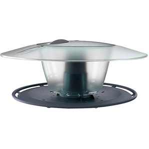 PROSPERPLAST Vogelhaus Birdyfeed Round Tierhäuser BxTxH: 29,4x25,8x12,2 cm Gr. B/H/T: 29,4 cm x 12,2 cm x 25,8 cm, grau Futterhäuser -stationen Tierhäuser