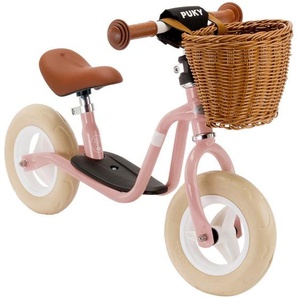 Puky Laufrad LR M Classic, Hellrosa, Cognac, Metall, Kunststoff, 34-47x34 cm, Rahmen mit tiefem Einstieg, höhenverstellbar, gepolsterter Sattel,
