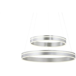 Q-Smart Home Lights Pendelleuchte 2-flammig Nickel-matt - silber - Materialmix - 200 cm - 59.0 | Möbel Kraft