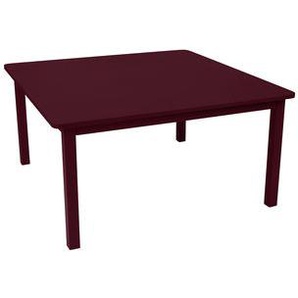 quadratischer Tisch Craft metall rot / 143 x 143 cm - Metall - Fermob -