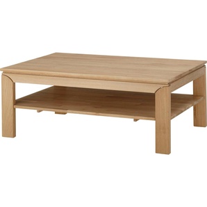 Couchtisch QUADRATO Florenz Tische Gr. B/H/T: 80 cm x 45 cm x 120 cm, braun (biancoton, biancoton, biancoton) Couchtische eckig B:80cm, Eiche massiv