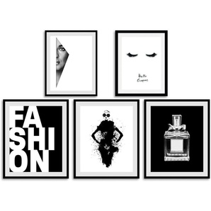 queence Bild Fashion, Abstrakt (5 St), gerahmt