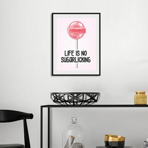 queence Bild LIFE IS NO SUGARLICKING, Schriftzug (1 St)