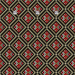 queence Garderobenleiste Muster, mit 6 Haken, 80 x 120 cm