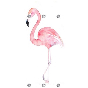 queence Garderobenleiste Flamingo, mit 6 Haken, 50 x 120 cm
