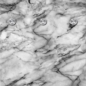 queence Garderobenleiste Marmor, mit 6 Haken, 50 x 120 cm