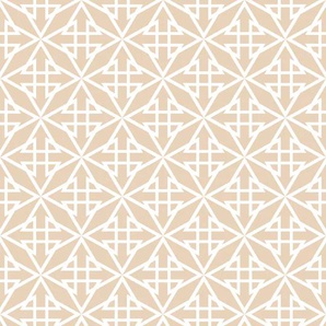 QUEENCE Vinyltapete Abstrakt - Mosaik Tapeten Selbstklebende Tapete 90x250cm mit herbstlichem Motiv Gr. B/L: 0,9 m x 2,5 m, Rollen: 1 St., beige (natur) Vinyltapeten