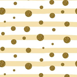 QUEENCE Vinyltapete Andy Tapeten 90 x 250 cm, selbstklebend Gr. B/L: 0,9 m x 2,5 m, goldfarben Vinyltapeten