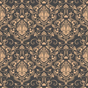 QUEENCE Vinyltapete Tapeten Gr. B/L: 0,9 m x 2,5 m, Rollen: 1 St., goldfarben (gold) Türtapeten