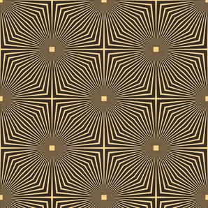 QUEENCE Vinyltapete Tapeten Gr. B/L: 0,9 m x 2,5 m, Rollen: 1 St., goldfarben (gold) Türtapeten
