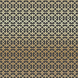 QUEENCE Vinyltapete Tapeten Gr. B/L: 0,9 m x 2,5 m, Rollen: 1 St., goldfarben (gold) Türtapeten