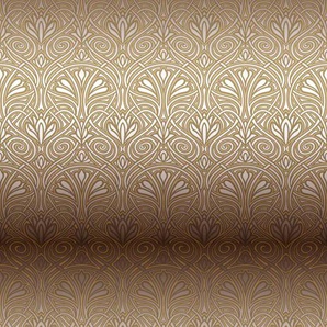 QUEENCE Vinyltapete Tapeten Gr. B/L: 0,9 m x 2,5 m, Rollen: 1 St., goldfarben (gold) Türtapeten