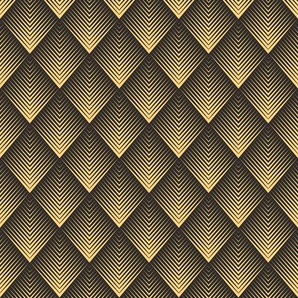 QUEENCE Vinyltapete Tapeten Gr. B/L: 0,9 m x 2,5 m, Rollen: 1 St., goldfarben (gold) Türtapeten