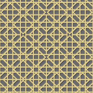 QUEENCE Vinyltapete Tapeten Gr. B/L: 0,9 m x 2,5 m, Rollen: 1 St., goldfarben (gold) Türtapeten