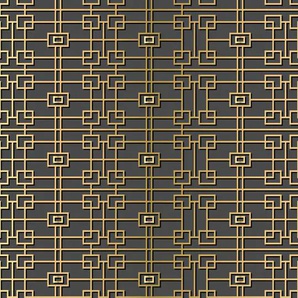 QUEENCE Vinyltapete Tapeten Gr. B/L: 0,9 m x 2,5 m, Rollen: 1 St., goldfarben (gold) Türtapeten