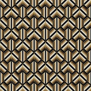 QUEENCE Vinyltapete Tapeten Gr. B/L: 0,9 m x 2,5 m, Rollen: 1 St., goldfarben (gold) Türtapeten