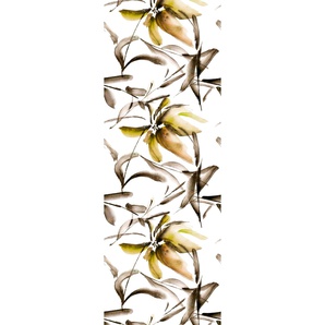 QUEENCE Vinyltapete Tapeten Gr. B/L: 0,9 m x 2,5 m, Rollen: 1 St., goldfarben (gold) Türtapeten