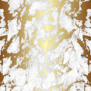 QUEENCE Vinyltapete Caleb Tapeten 90 x 250 cm, selbstklebend Gr. B/L: 0,9 m x 2,5 m, goldfarben Vinyltapeten