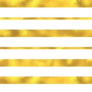 QUEENCE Vinyltapete Carl Tapeten 90 x 250 cm, selbstklebend Gr. B/L: 0,9 m x 2,5 m, goldfarben Vinyltapeten