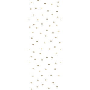 QUEENCE Vinyltapete Eno Tapeten 90 x 250 cm, selbstklebend Gr. B/L: 0,9 m x 2,5 m, weiß (weiß, altgoldfarben) Vinyltapeten