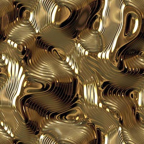 QUEENCE Vinyltapete Mae Tapeten 90 x 250 cm, selbstklebend Gr. B/L: 0,9 m x 2,5 m, goldfarben Vinyltapeten
