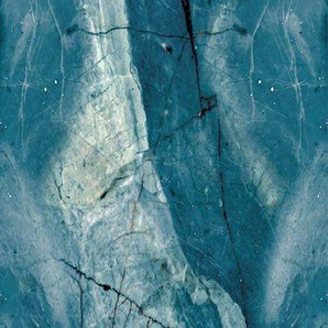 queence Vinyltapete Marmor-Blau, Steinoptik, 90 x 250 cm, selbstklebend