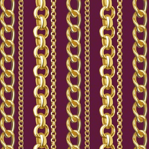 QUEENCE Vinyltapete Max Tapeten 90 x 250 cm, selbstklebend Gr. B/L: 0,9 m x 2,5 m, rot (goldfarben, rot) Vinyltapeten