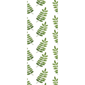 queence Vinyltapete Tropische Blätter-Grün, 90 x 250 cm, selbstklebend