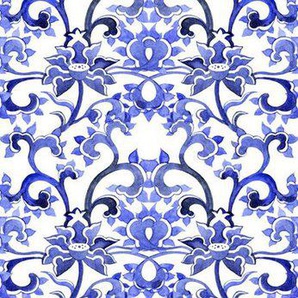 queence Vinyltapete Yusuf, glatt, Antikoptik, Barock, Kunst, bedruckt, 90x250cm, selbstklebend, kinderleichte Anbringung, Sticker