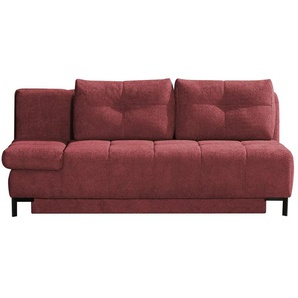 Querschläfer aus Bouclé Sammy ¦ rot ¦ Maße (cm): B: 206 H: 98 T: 98.0