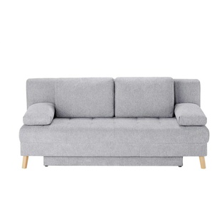 Querschläfer aus Flachgewebe Carola - grau - Materialmix - 195 cm - 90 cm - cm 90,0 | Möbel Kraft