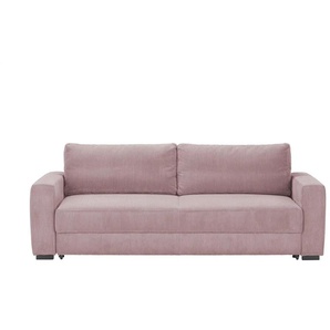 Querschläfer mit Schlaffunktion Lindsey - rosa/pink - Materialmix - 244 cm - 92 cm - cm 114,0 | Möbel Kraft