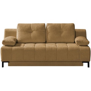 Querschläfer  aus Bouclé  Sammy ¦ gelb ¦ Maße (cm): B: 206 H: 98 T: 98.0