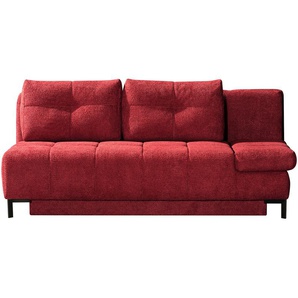Querschläfer  aus Bouclé  Sammy ¦ rot ¦ Maße (cm): B: 206 H: 98 T: 98.0