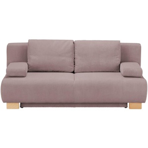 Querschläfer Sofa aus Cord Ralf ¦ rosa/pink ¦ Maße (cm): B: 196 H: 89 T: 94.0
