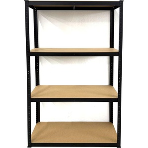 Quick Star - Lagerregal 90x40x180cm Standregal 4 Böden für Garage Werkstatt Haushalt Keller Schwerlast