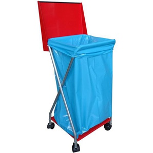 Quick-star - Müllsackständer mit 4 Rollen 120 Liter Ständer Müllbeutelhalter Müllsackhalter Abfallbehälter Gelber-Sack