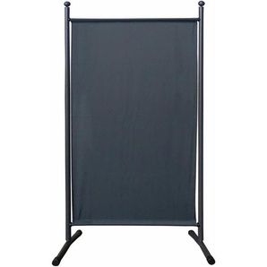 Quick-star - Paravent 180 x 78 cm Stoff Raumteiler Klein Stellwand Trennwand Balkon Sichtschutz Grau