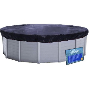 Quick-star - Solarplane Pool ø 720cm Rund für Pools bis 650 cm Winterabdeckplane Poolabdeckung 200g/m² Schwarz