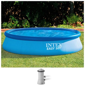 Quick-Up Pool INTEX Easy Set Schwimmbecken Gr. Ø/B/H/L: 396 cm x Breite Höhe 84 cm x Länge, 7300 l, blau Quick-Up-Pools ØxH: 396x84 cm