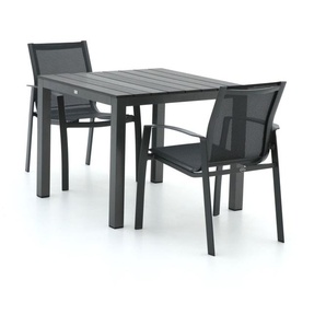 R&S Design Altea/Fidenza 90 cm Gartenmöbel-Set 3-teilig stapelbar