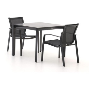 R&S Design Altea/Sestino 90 cm Gartenmöbel-Set 3-teilig stapelbar