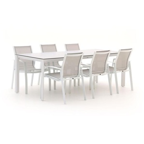 R&S Design Altea/Veneto 220 cm Gartenmöbel-Set 7-teilig stapelbar
