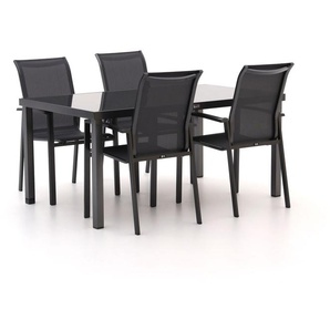 R&S design Centallo/Caluso 160 cm Gartenmöbel-Set 5-Teilig Stapelbar