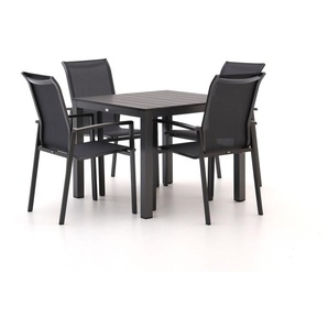 R&S Design Centallo/Fidenza 90 cm Gartenmöbel-Set 5-teilig stapelbar