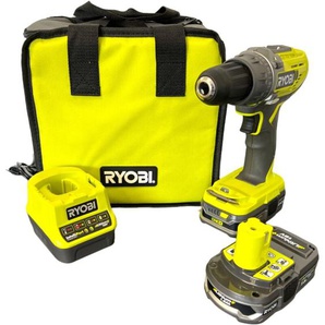 Ryobi - R18DD3-215S Akku Bohrschrauber 18 v 50 Nm ( 5133003774 ) + 2x Akku 1,5 Ah + Ladegerät + Tasche
