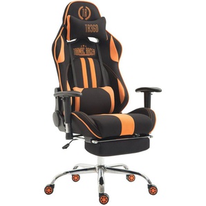 Racing Bürostuhl Limit Stoff mit Fußablage schwarz/orange