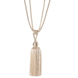 Raffhalter GERSTER Sanja Gr. B: 80 cm, beige Raffhalter mit Quaste